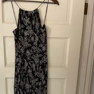 Black & white floral jumpsuit